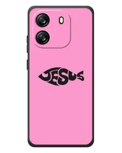 Чехол для Blackview Oscal Flat 1C с картинкой «Розовый символ  Jesus»