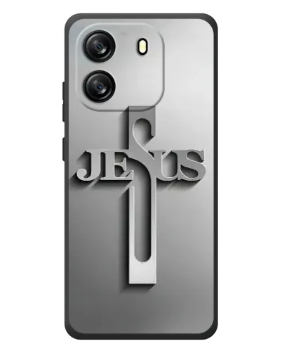 Чехол для Blackview Oscal Flat 1C с картинкой «Металлический крест Jesus» Чехол для Blackview Oscal Flat 1C с картинкой «Металлический крест Jesus»
