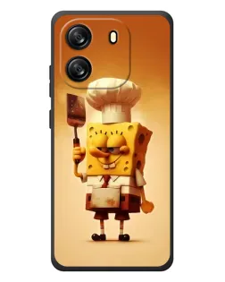 Чехол для Blackview Oscal Flat 1C с картинкой «Губка Боб повар»