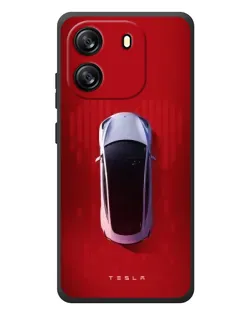 Чехол для Blackview Oscal Flat 1C с картинкой «Tesla Top View»