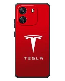 Чехол для Blackview Oscal Flat 1C с картинкой «Tesla Red Classic»
