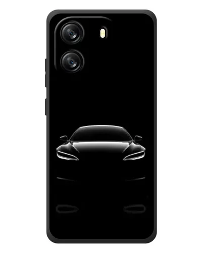 Чехол для Blackview Oscal Flat 1C с картинкой «Силуэт Tesla Night»