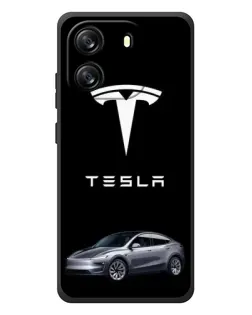 Чохол для Blackview Oscal Flat 1C з картинкою «Tesla Model Y»