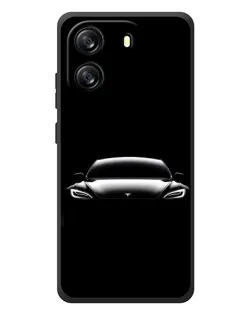 Чохол для Blackview Oscal Flat 1C з картинкою «Фари Tesla Night»