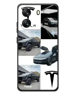 Чохол для Blackview Oscal Flat 1C з картинкою «Колаж Cybertruck Tesla»