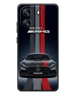 Чохол для Blackview Oscal Flat 1C з картинкою «Mercedes — білий карбон»