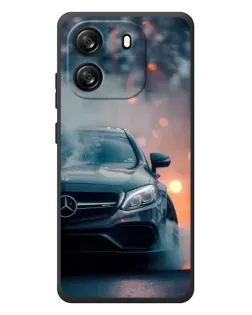 Чехол для Blackview Oscal Flat 1C с картинкой «Mercedes — ночной город»