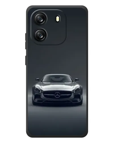 Чехол для Blackview Oscal Flat 1C с картинкой «Mercedes на черном» Чехол для Blackview Oscal Flat 1C с картинкой «Mercedes на черном»