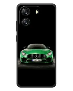 Чехол для Blackview Oscal Flat 1C с картинкой «Mercedes — неоновый лого»