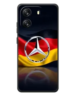 Чехол для Blackview Oscal Flat 1C с картинкой «Mercedes — флаг Германии»
