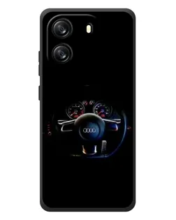 Чохол для Blackview Oscal Flat 1C з картинкою «Салон Audi — кермо»