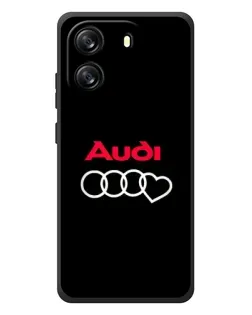 Чехол для Blackview Oscal Flat 1C с картинкой «Логотип Audi Heart»