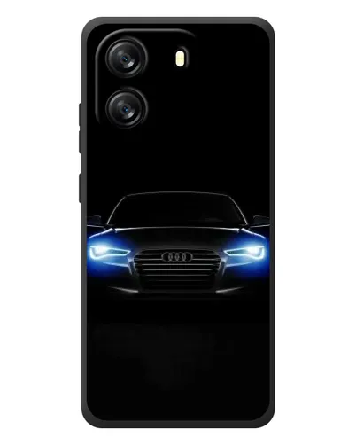 Чехол для Blackview Oscal Flat 1C с картинкой «Audi в неоне»