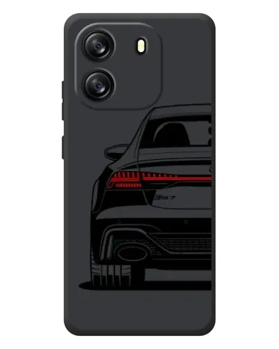 Чехол для Blackview Oscal Flat 1C с картинкой «Задняя часть Audi — арт»