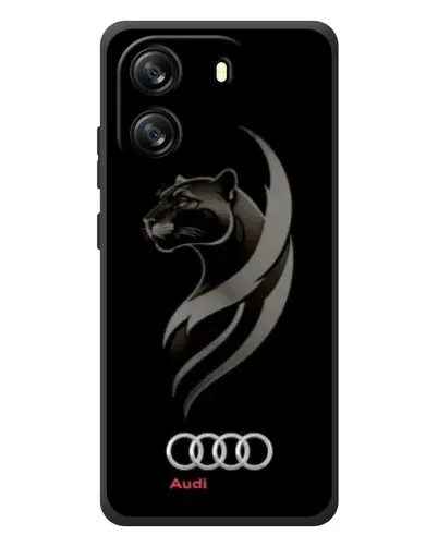 Чехол для Blackview Oscal Flat 1C с картинкой «Графика — пантера и Audi»