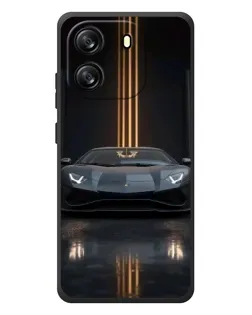 Чехол для Blackview Oscal Flat 1C с картинкой «Lamborghini золотые линии»