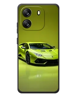 Чехол для Blackview Oscal Flat 1C с картинкой «Салатовый Lamborghini Huracan»