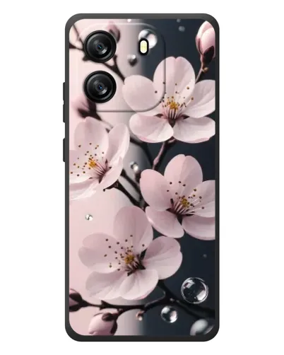 Чехол для Blackview Oscal Flat 1C с картинкой «Нежная сакура и капли» Чехол для Blackview Oscal Flat 1C с картинкой «Нежная сакура и капли»