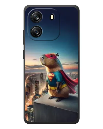 Чохол для Blackview Oscal Flat 1C з картинкою «Капі-мен супергерой»