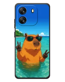 Чохол для Blackview Oscal Flat 1C з картинкою «Морська капібара»