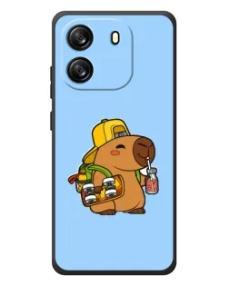 Чохол для Blackview Oscal Flat 1C з картинкою «Капібара на скейті»
