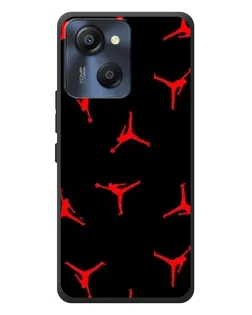 Чехол для Blackview Oscal Modern 8 с картинкой «Jordan Red Pattern»
