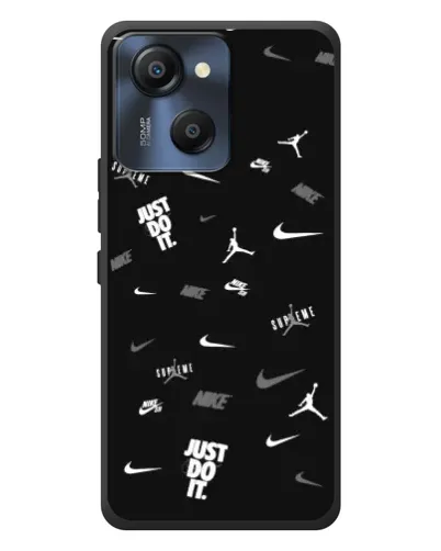 Чехол для Blackview Oscal Modern 8 с картинкой «Nike Black Pattern» Чехол для Blackview Oscal Modern 8 с картинкой «Nike Black Pattern»