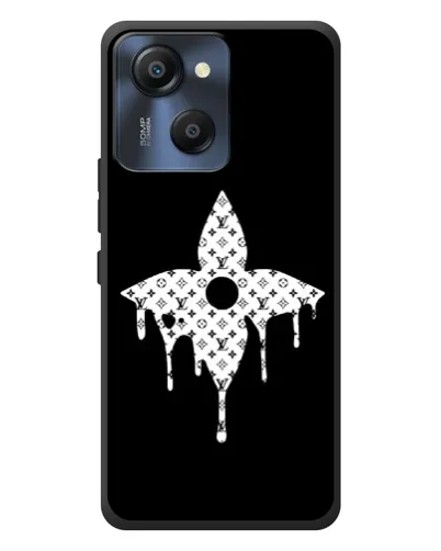 Чехол для Blackview Oscal Modern 8 с картинкой «Цветочная монограмма»