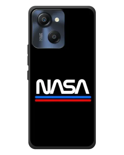 Чехол для Blackview Oscal Modern 8 с картинкой «NASA — классика Red Blue»
