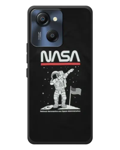 Чехол для Blackview Oscal Modern 8 с картинкой «NASA — шагаем по Луне»