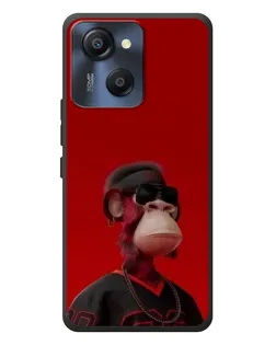 Чехол для Blackview Oscal Modern 8 с картинкой «Bored Ape в красном»