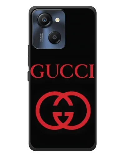 Чехол для Blackview Oscal Modern 8 с картинкой «Gucci — красный логотип»