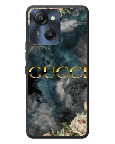 Чехол для Blackview Oscal Modern 8 с картинкой «Абстрактные цветы Gucci»