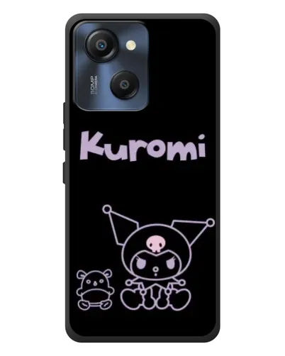 Чехол для Blackview Oscal Modern 8 с картинкой «Kuromi — черный минимализм»