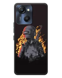 Чохол для Blackview Oscal Modern 8 з картинкою «PUBG — вогняний силует»