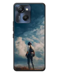Чохол для Blackview Oscal Modern 8 з картинкою «Герой PUBG на скелі»