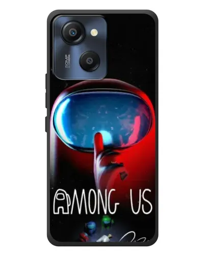 Чехол для Blackview Oscal Modern 8 с картинкой «Красный импостер — макро»