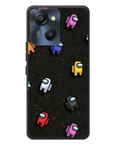 Чехол для Blackview Oscal Modern 8 с картинкой «Космический паттерн Among Us»