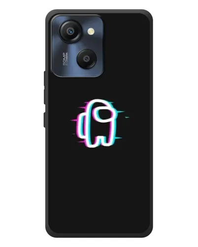Чехол для Blackview Oscal Modern 8 с картинкой «Among Us неон»