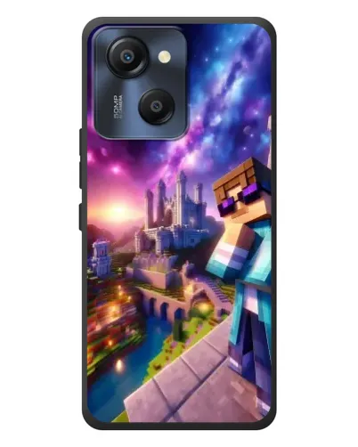 Чехол для Blackview Oscal Modern 8 с картинкой «Стив и космос» Чехол для Blackview Oscal Modern 8 с картинкой «Стив и космос»