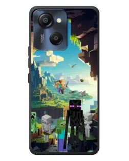 Чехол для Blackview Oscal Modern 8 с картинкой «Эндермен в лесу»