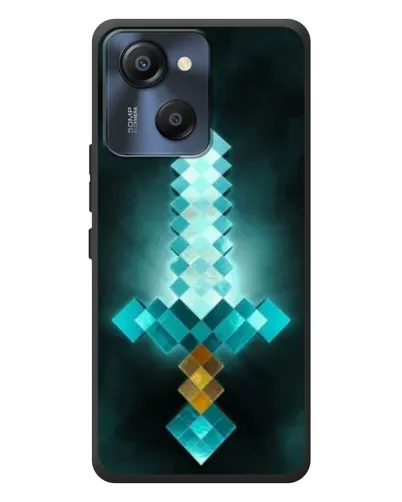 Чехол для Blackview Oscal Modern 8 с картинкой «Алмазный меч неон» Чехол для Blackview Oscal Modern 8 с картинкой «Алмазный меч неон»