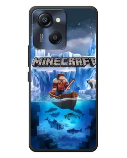 Чехол для Blackview Oscal Modern 8 с картинкой «Minecraft ледяной мир»