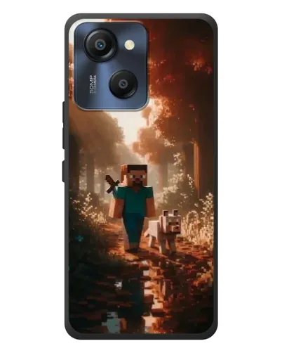 Чехол для Blackview Oscal Modern 8 с картинкой «Стив в лесу» Чехол для Blackview Oscal Modern 8 с картинкой «Стив в лесу»