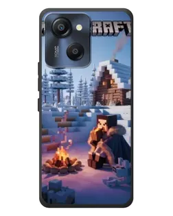 Чехол для Blackview Oscal Modern 8 с картинкой «Зимний Minecraft»