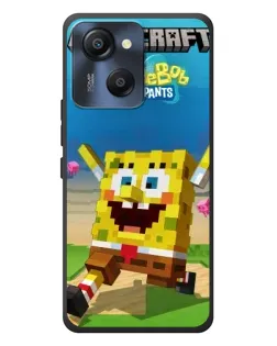 Чехол для Blackview Oscal Modern 8 с картинкой «Губка Боб Minecraft»