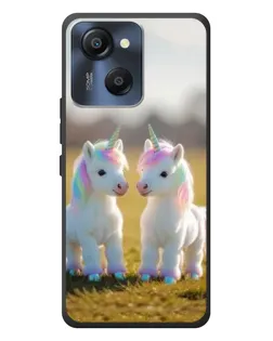 Чехол для Blackview Oscal Modern 8 с картинкой «Пара единорогов»