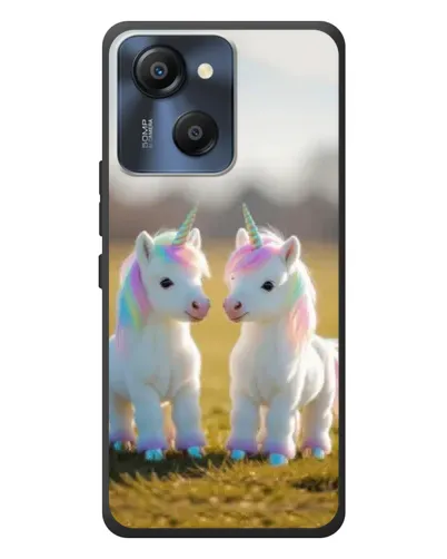 Чехол для Blackview Oscal Modern 8 с картинкой «Пара единорогов» Чехол для Blackview Oscal Modern 8 с картинкой «Пара единорогов»