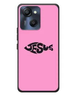 Чехол для Blackview Oscal Modern 8 с картинкой «Розовый символ  Jesus»