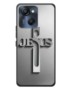 Чехол для Blackview Oscal Modern 8 с картинкой «Металлический крест Jesus»